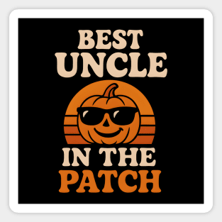 Best Uncle in the Patch Pumpkin Halloween Family Graphic Magnet